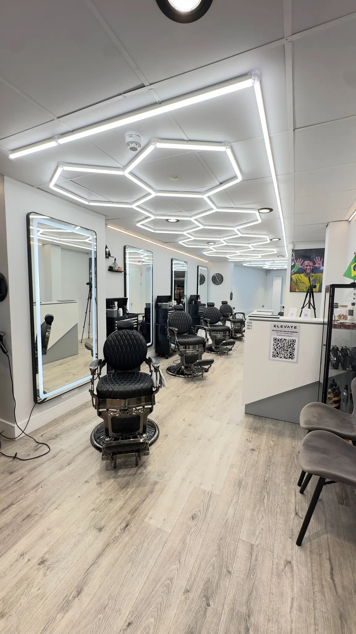 Elevate Barbershop barber station